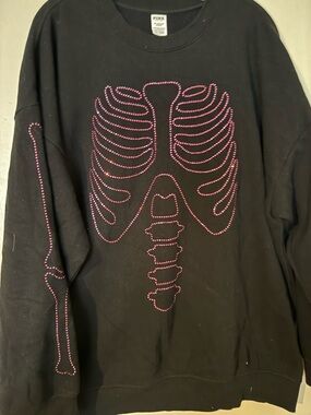 PINK Victoria's Secret Black Pullover Sweatshirt